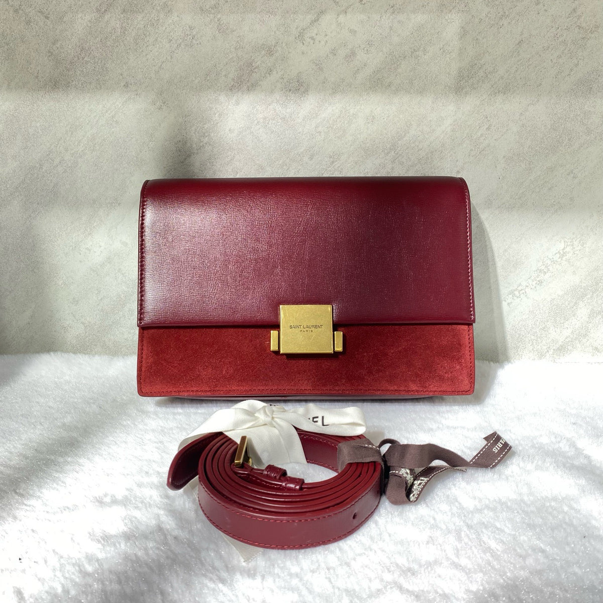 Saint Laurent - Bellechasse - Leather - Burgundy - (small)