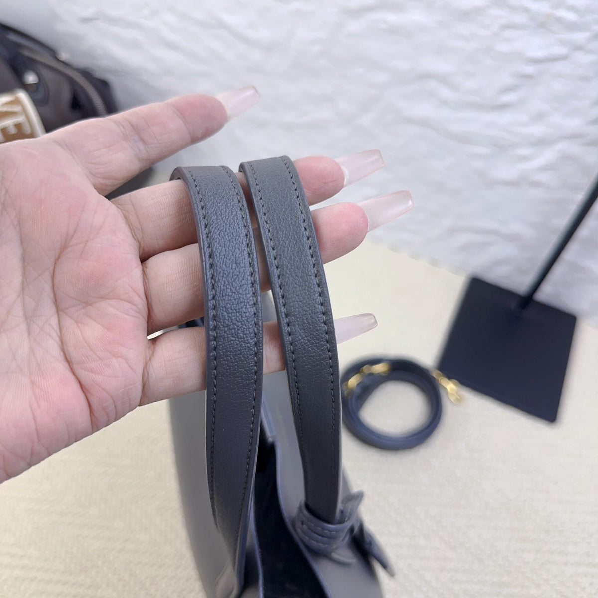 Saint Laurent - Bold - Leather - Grey - (small)