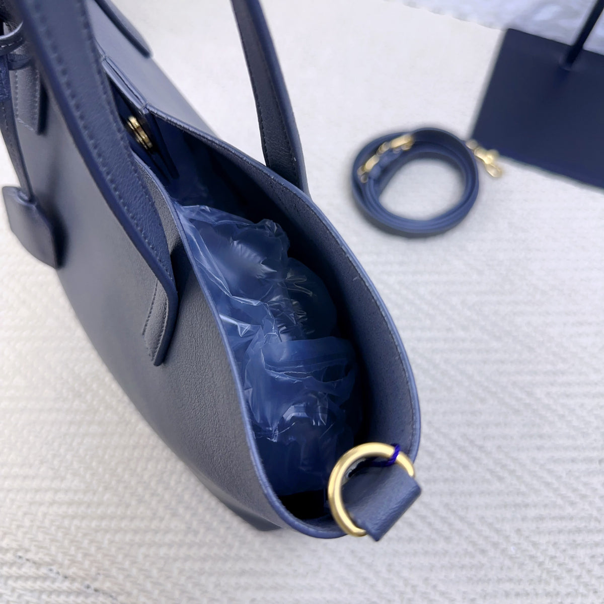 Saint Laurent - Bold - Leather - Grey - (small)