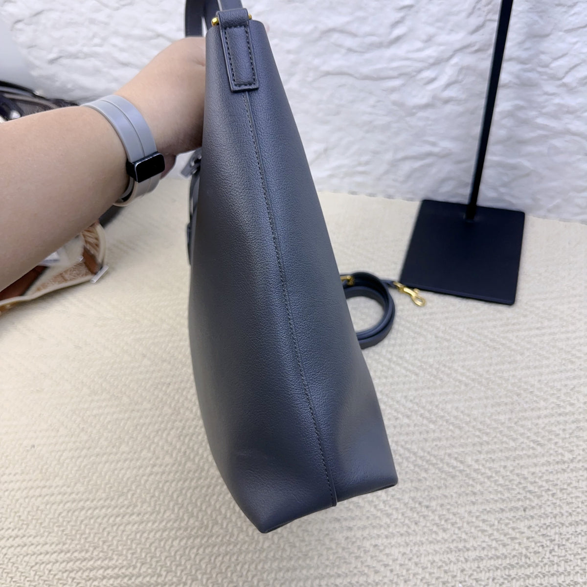 Saint Laurent - Bold - Leather - Grey - (small)