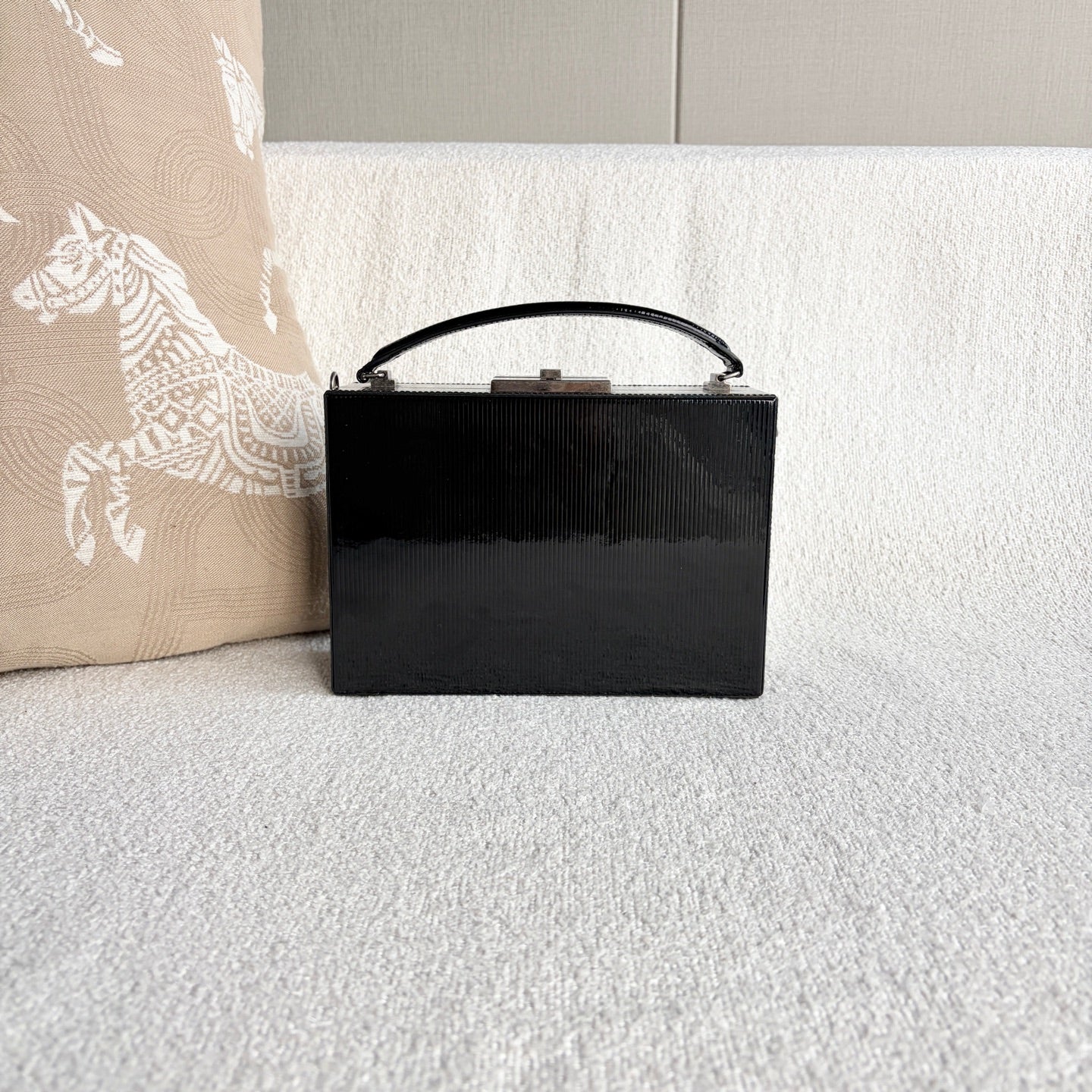 Saint Laurent - Box Bag - Patent leather - Black - (mini)