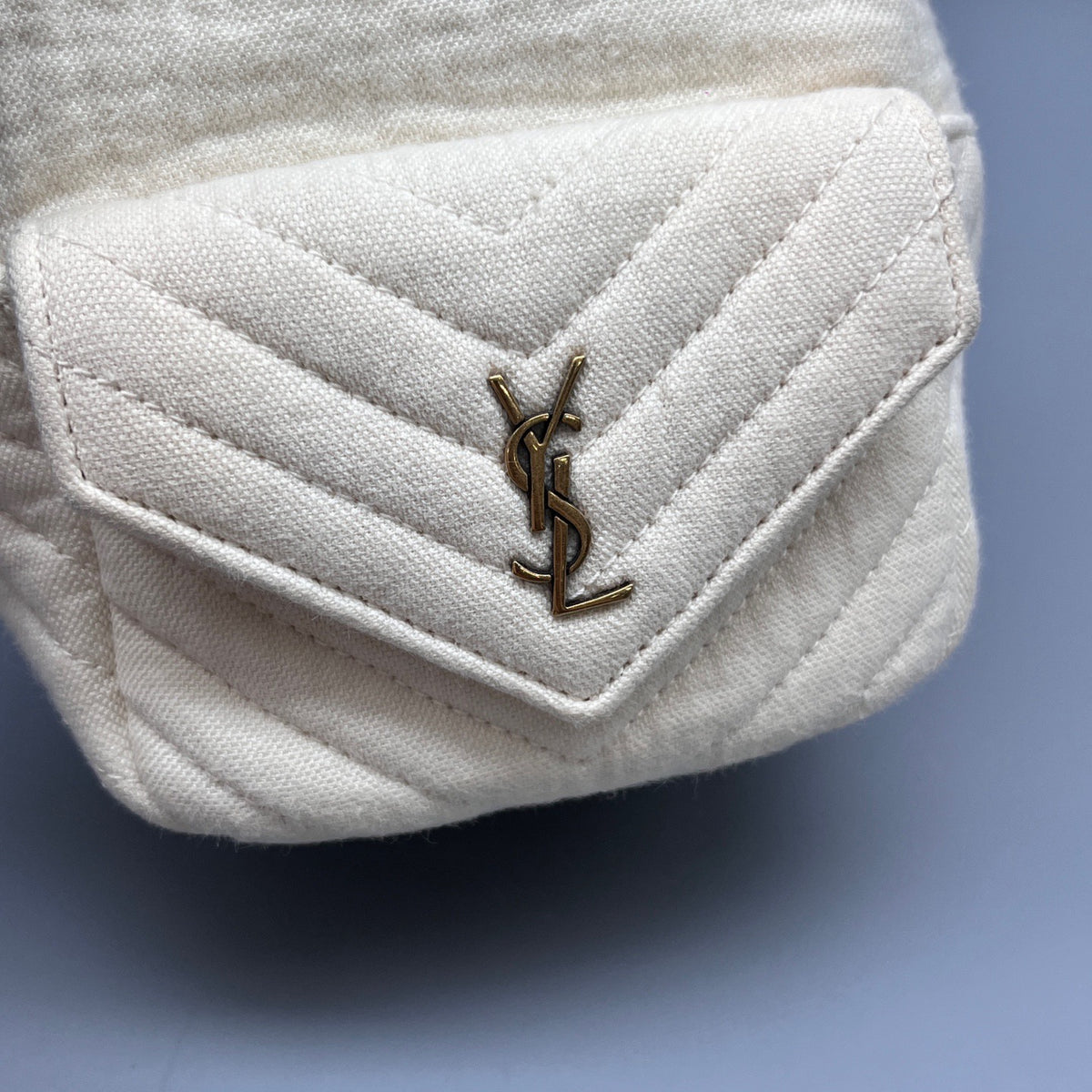 Saint Laurent - Bucket Bag - Cotton - White - (mini)