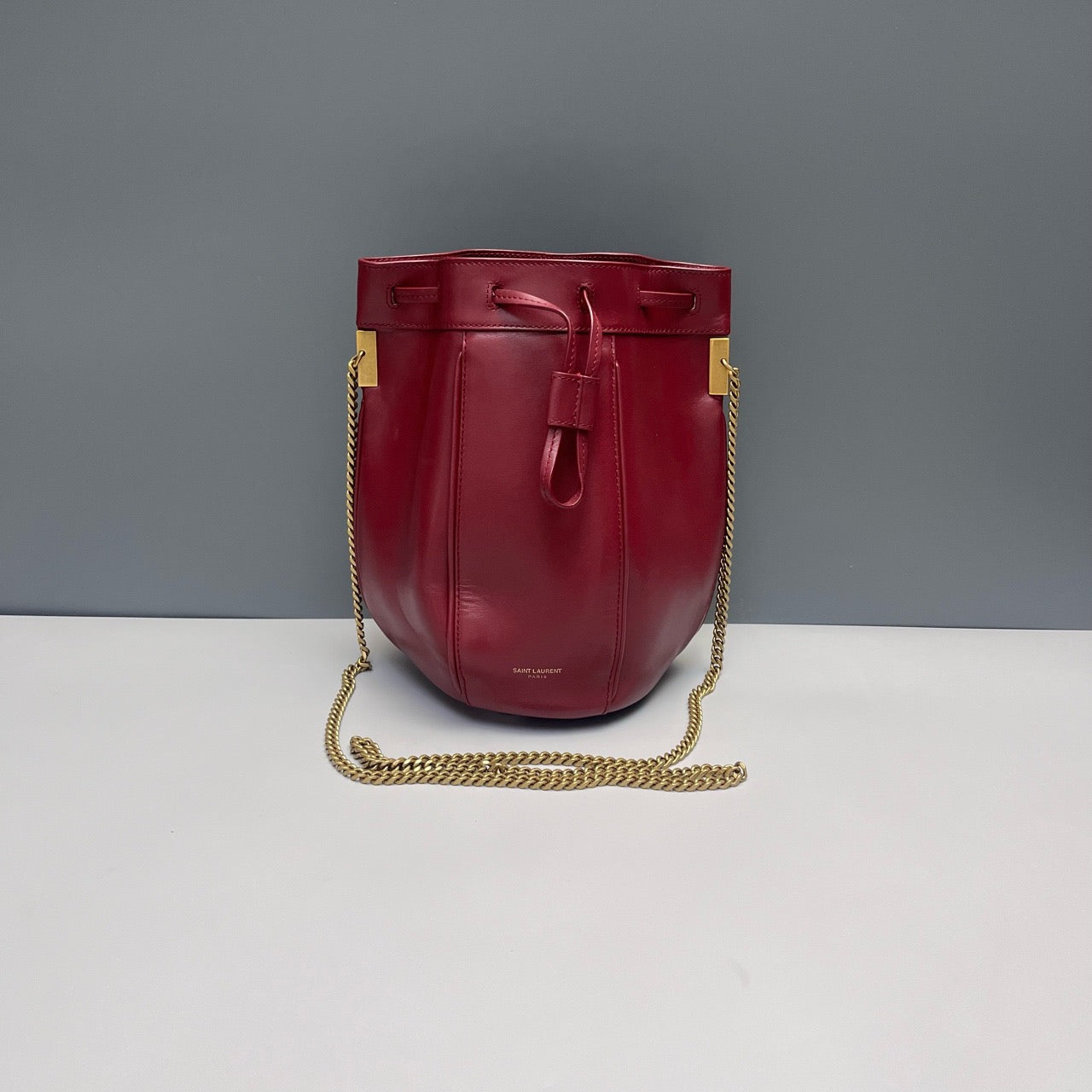 Saint Laurent - Bucket Bag - Leather - Red - (Medium)