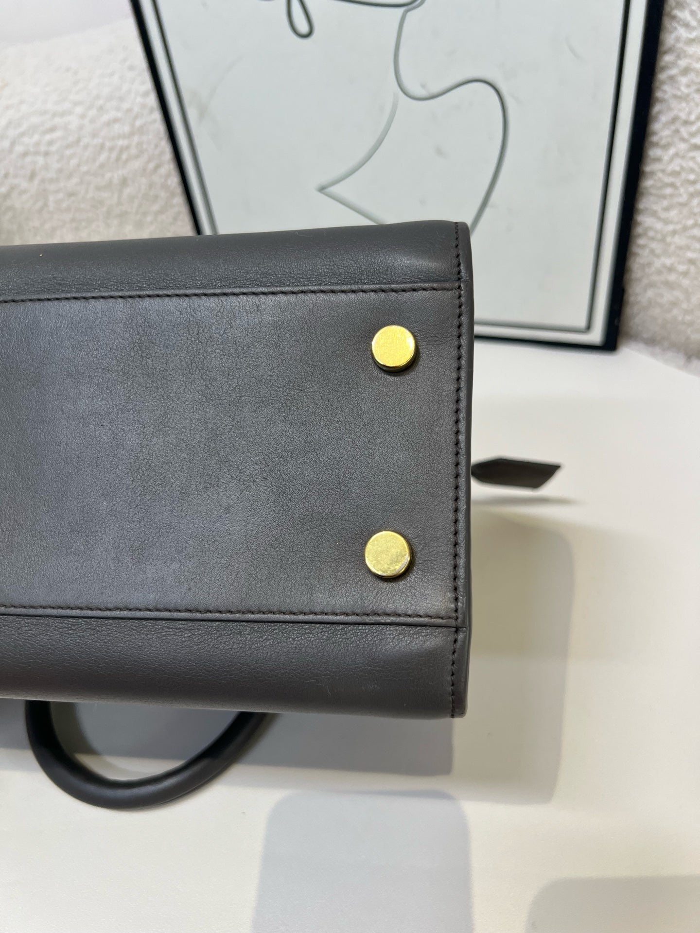 Saint Laurent - Cabas - Leather - Grey - (medium)