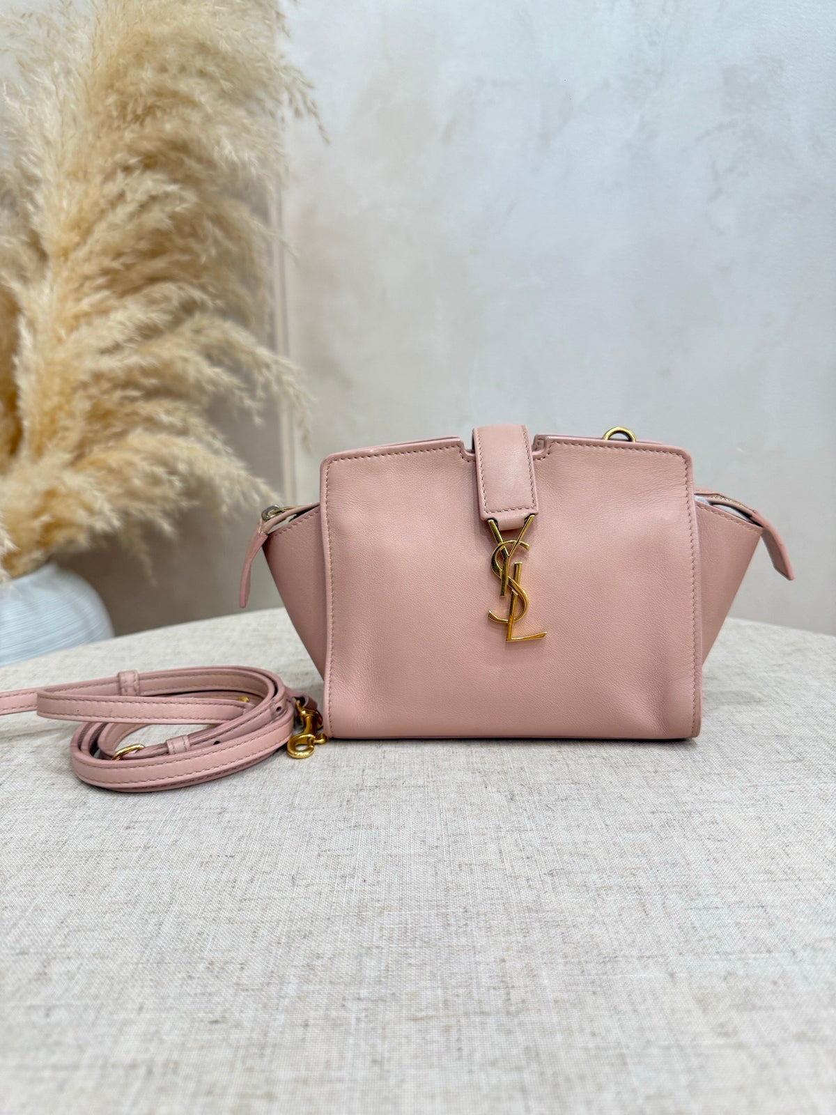 Saint Laurent - Cabas Mini - Leather - Pink - (mini)