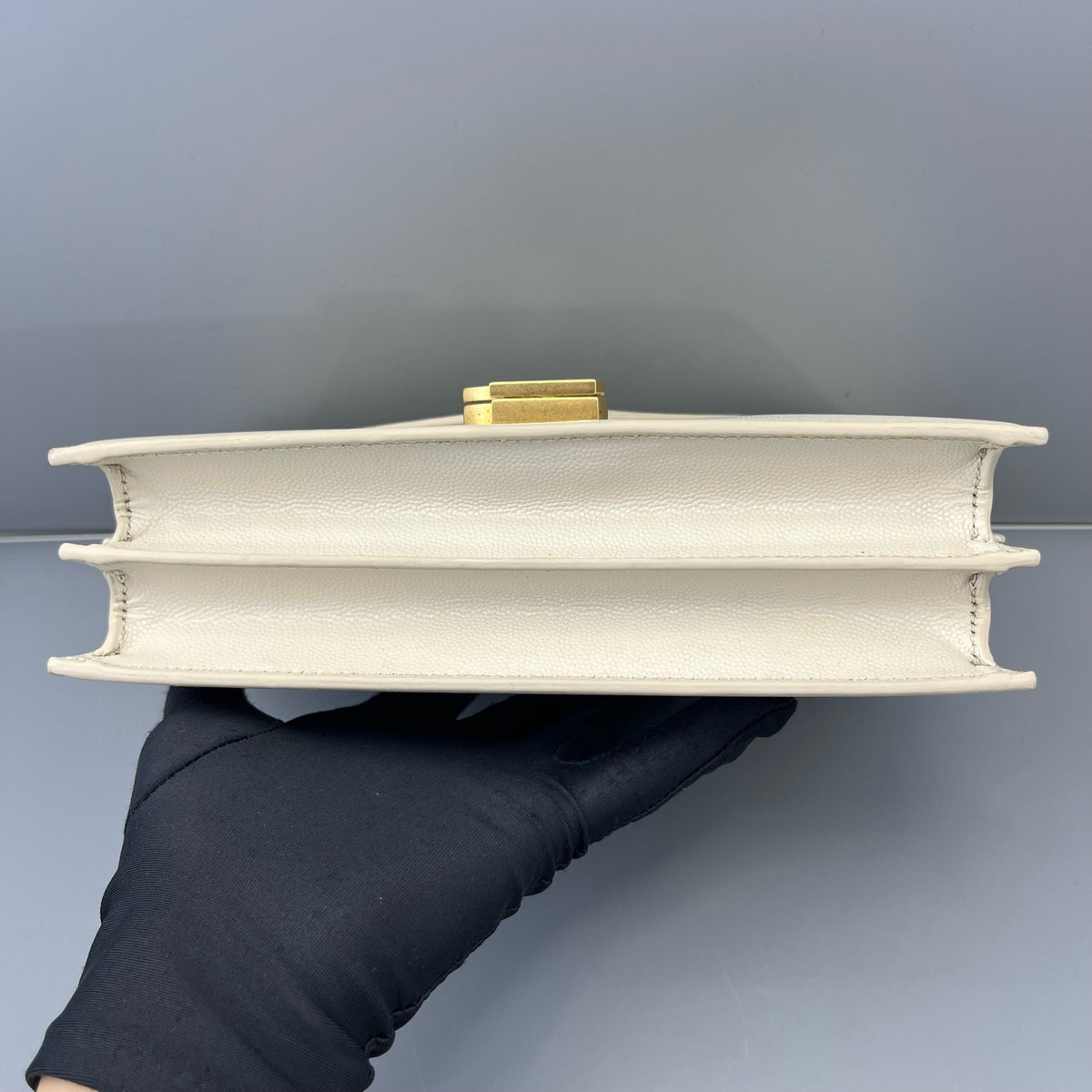 Saint Laurent - Cassandra Envelope Bag - Leather - White - (mini)