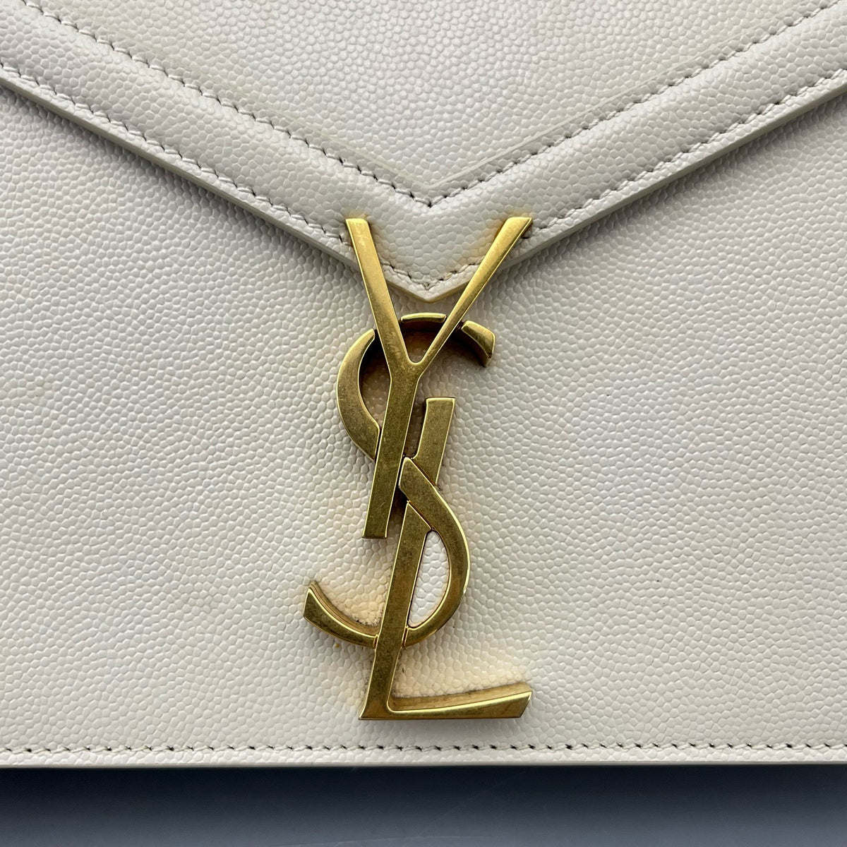 Saint Laurent - Cassandra Envelope Bag - Leather - White - (mini)