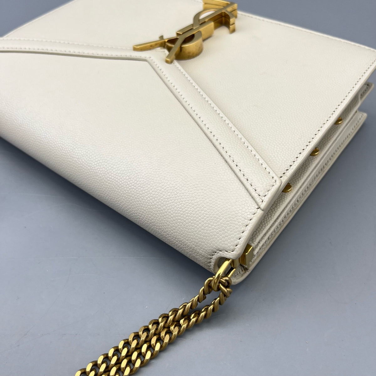 Saint Laurent - Cassandra Envelope Bag - Leather - White - (mini)