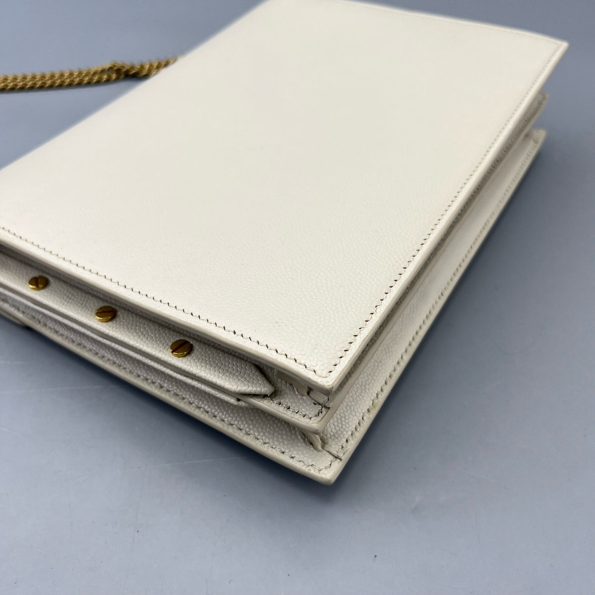 Saint Laurent - Cassandra Envelope Bag - Leather - White - (mini)