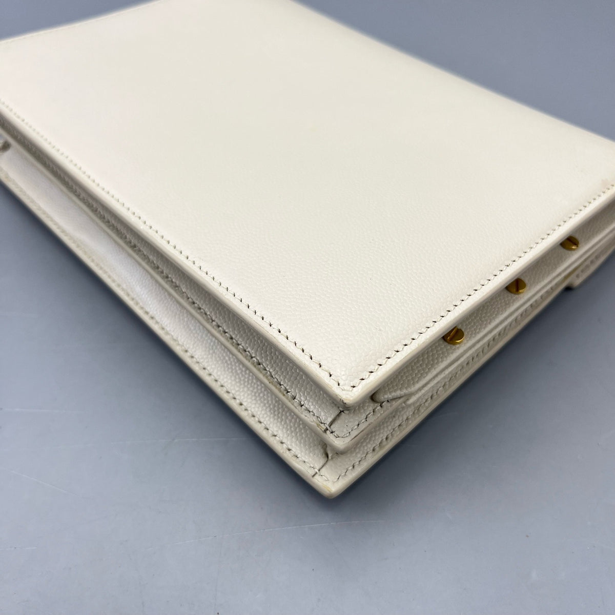 Saint Laurent - Cassandra Envelope Bag - Leather - White - (mini)