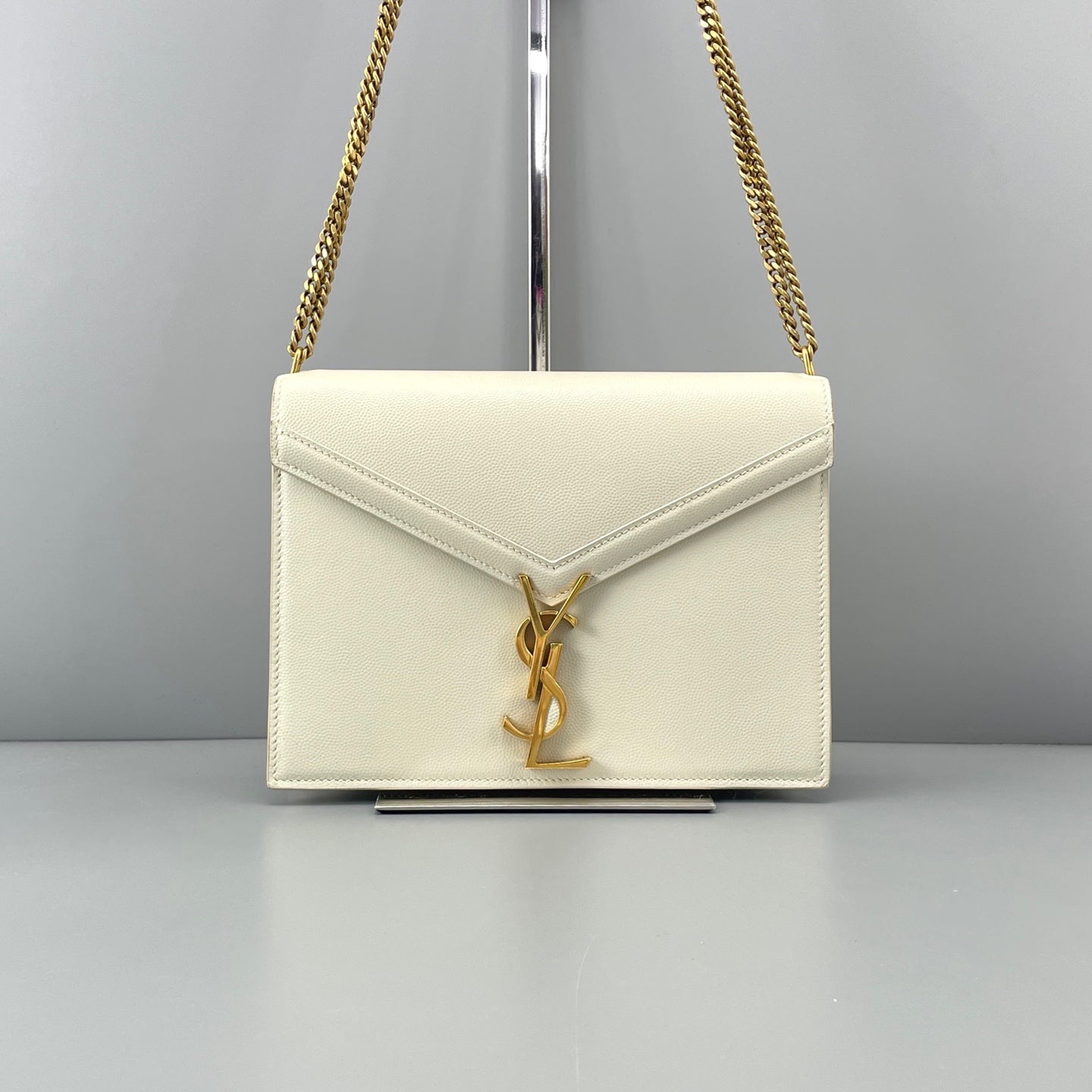 Saint Laurent - Cassandra - Leather - Beige - (mini)