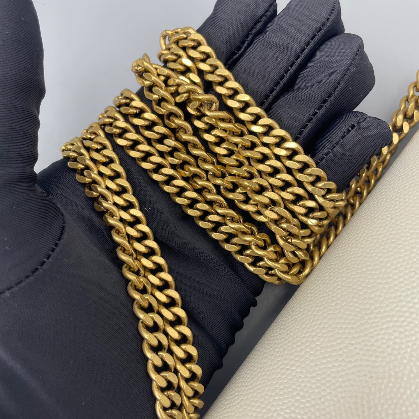 Saint Laurent - Cassandra - Leather - Beige - (mini)