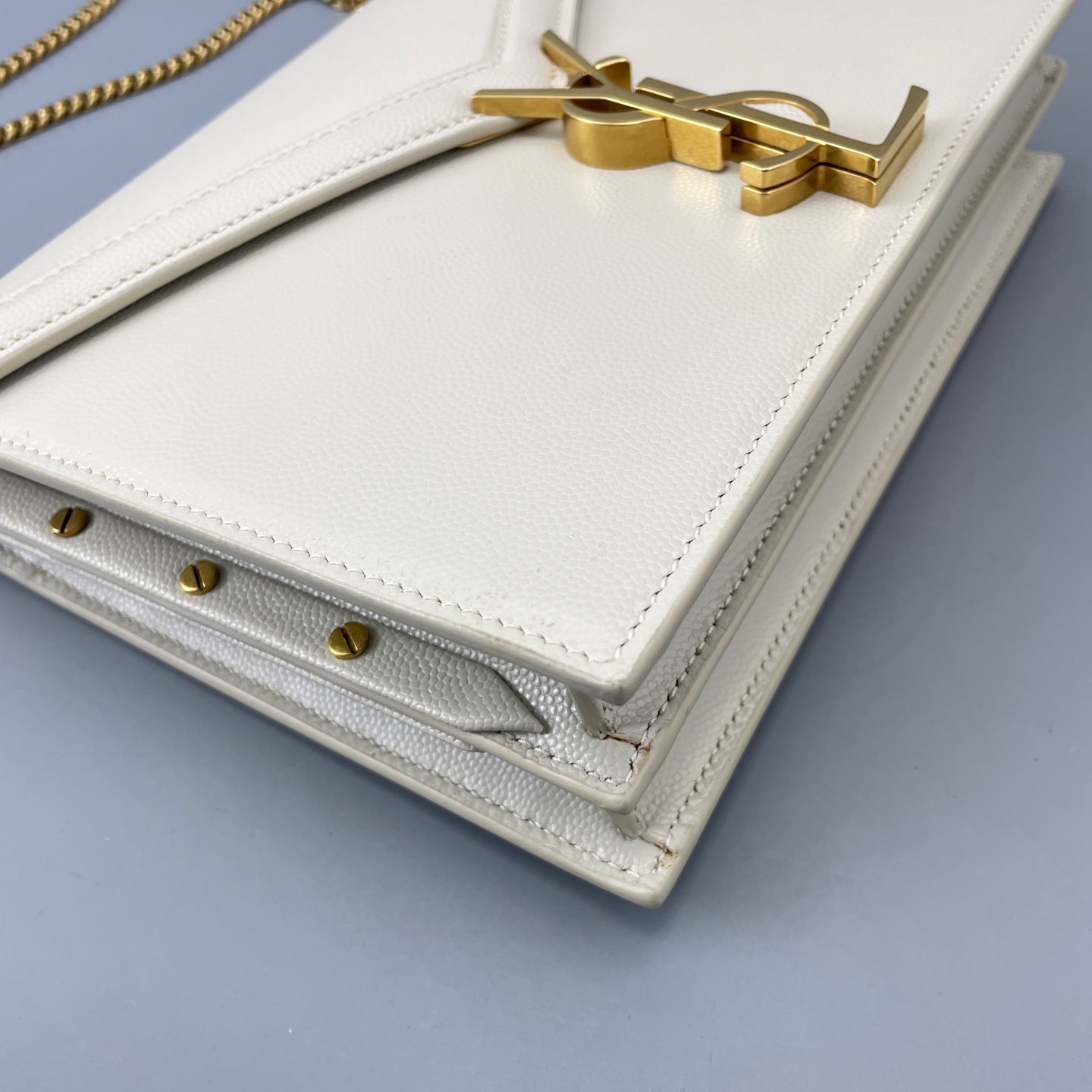 Saint Laurent - Cassandra - Leather - Beige - (mini)