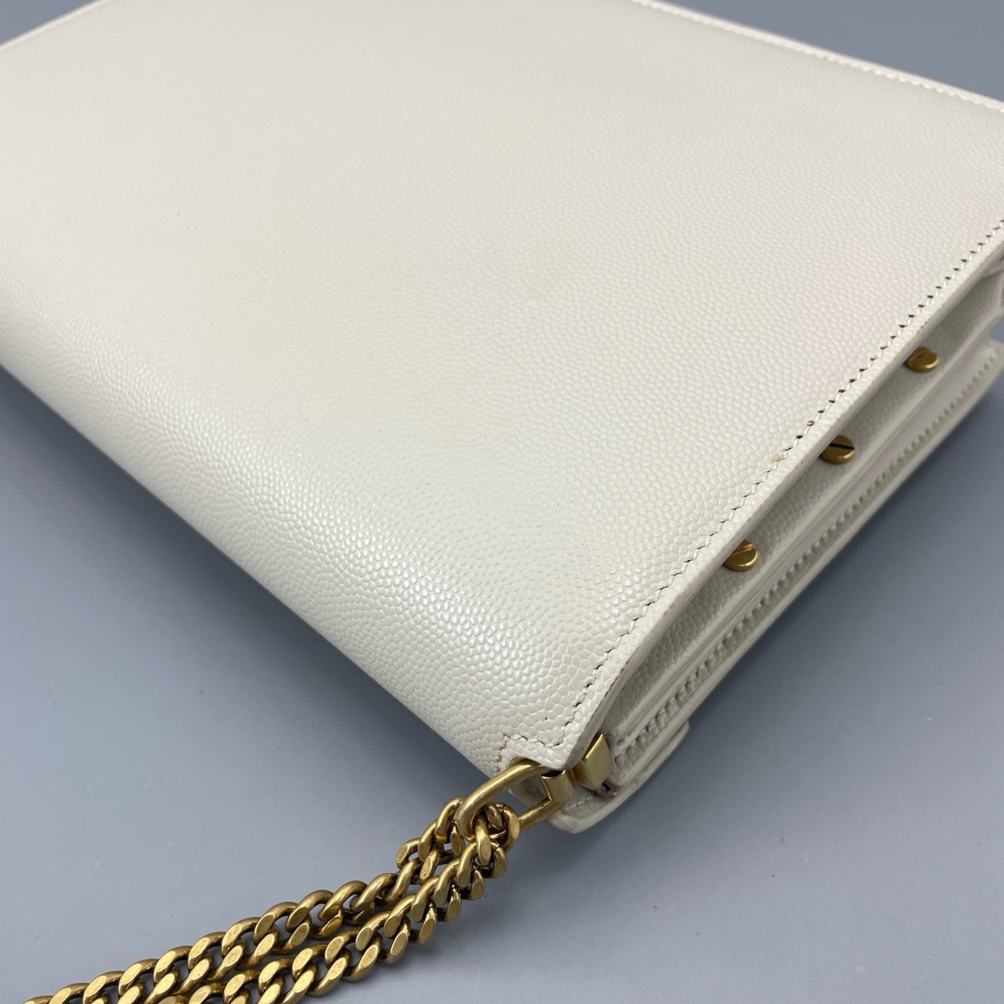 Saint Laurent - Cassandra - Leather - Beige - (mini)