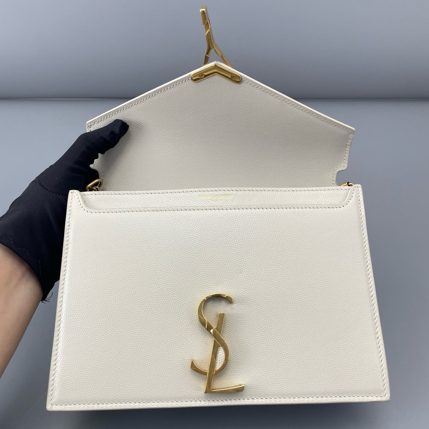 Saint Laurent - Cassandra - Leather - Beige - (mini)