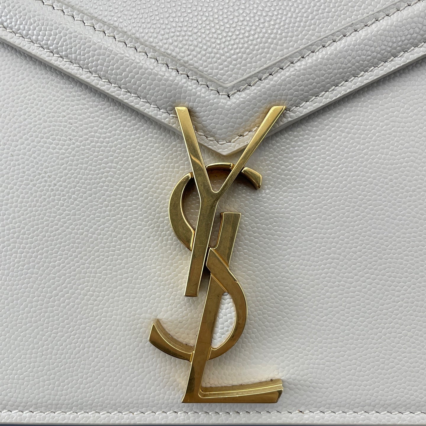 Saint Laurent - Cassandra - Leather - Beige - (mini)