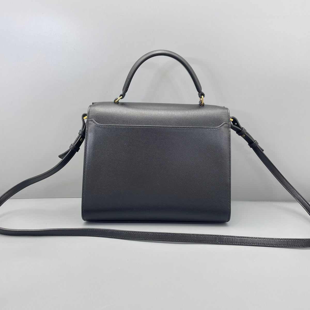 Saint Laurent - Cassandra - Leather - Black
