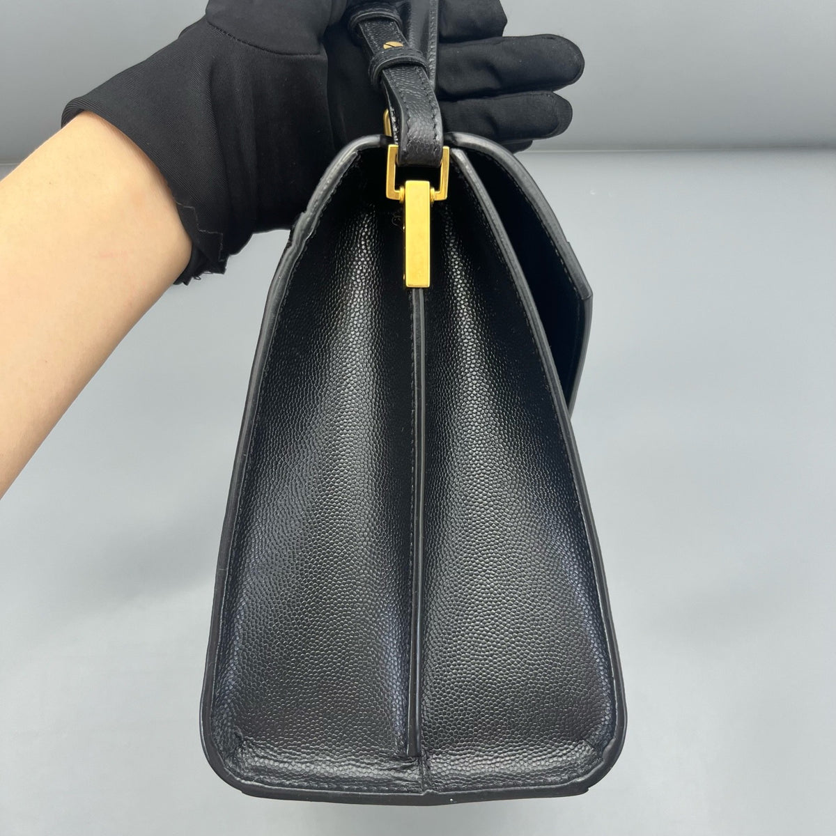 Saint Laurent - Cassandra - Leather - Black
