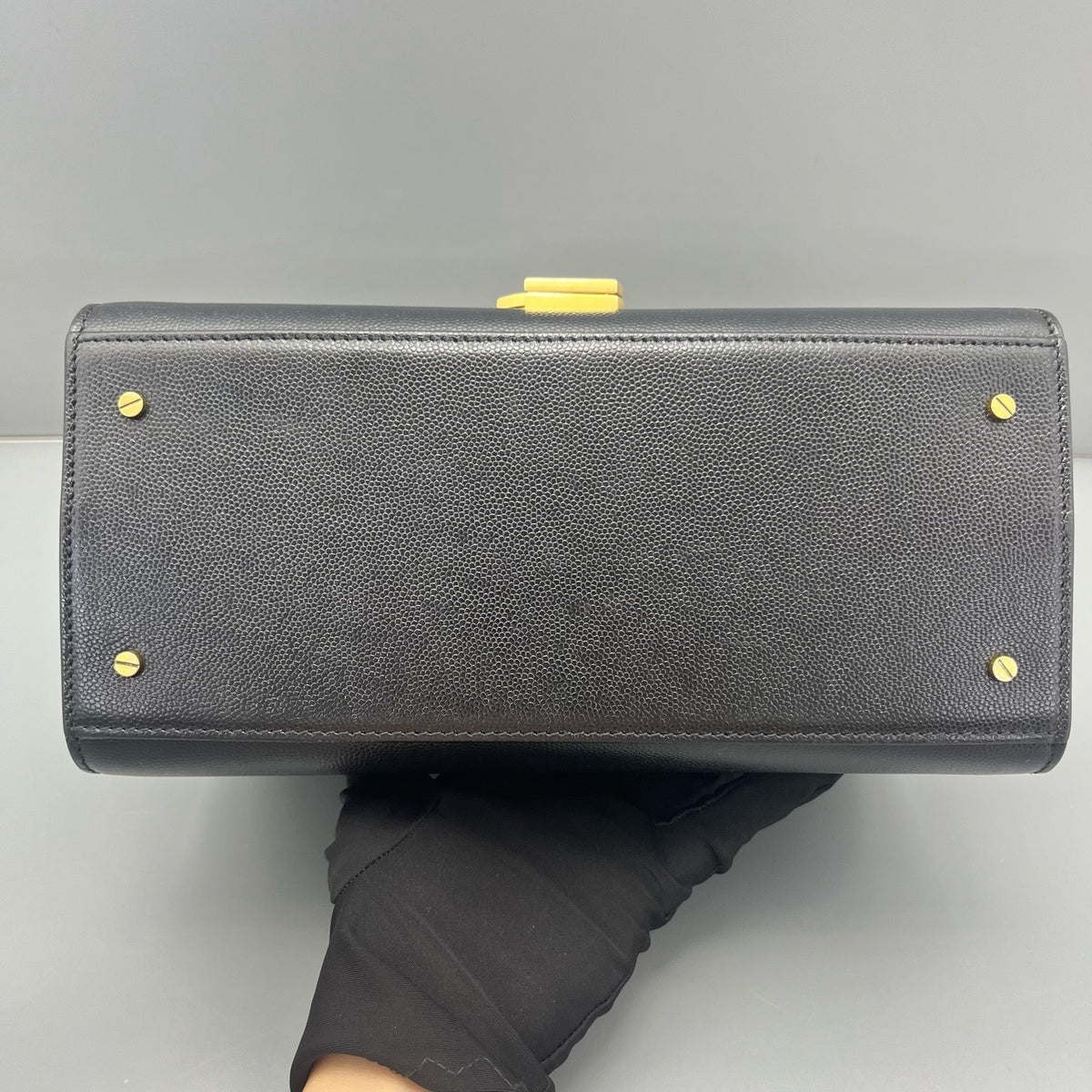 Saint Laurent - Cassandra - Leather - Black