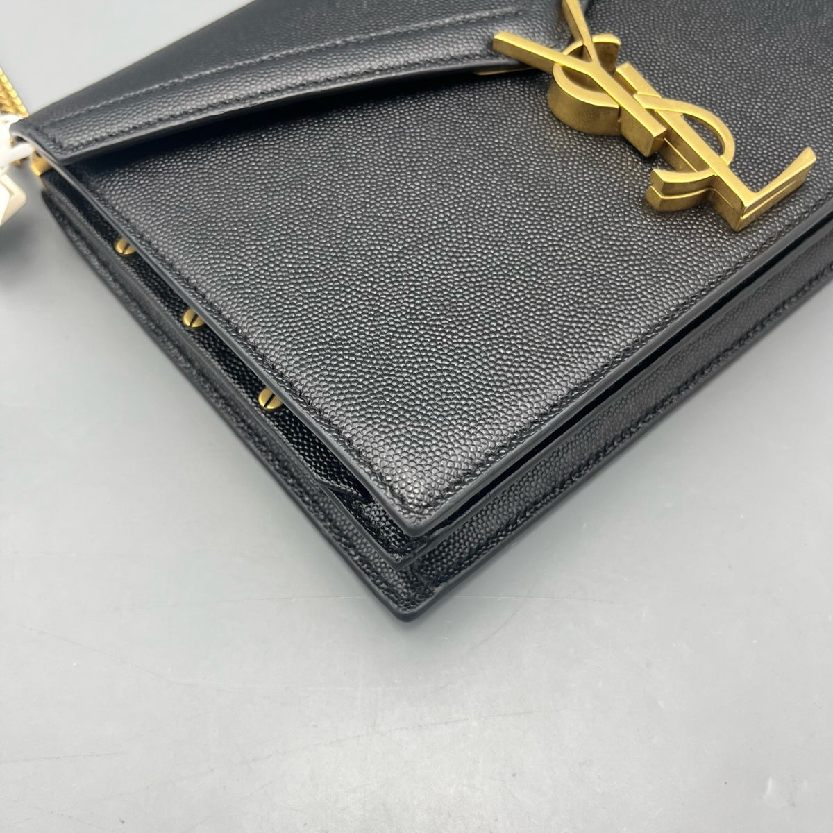 Saint Laurent - Cassandra - Leather - Black