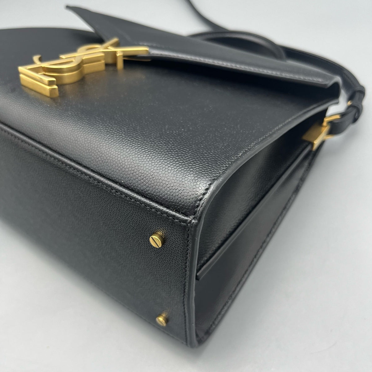 Saint Laurent - Cassandra - Leather - Black