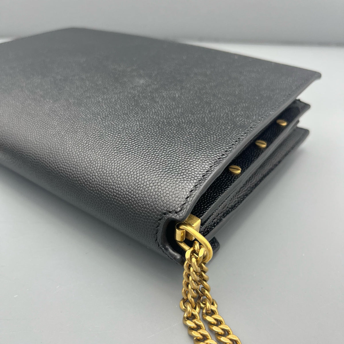 Saint Laurent - Cassandra - Leather - Black