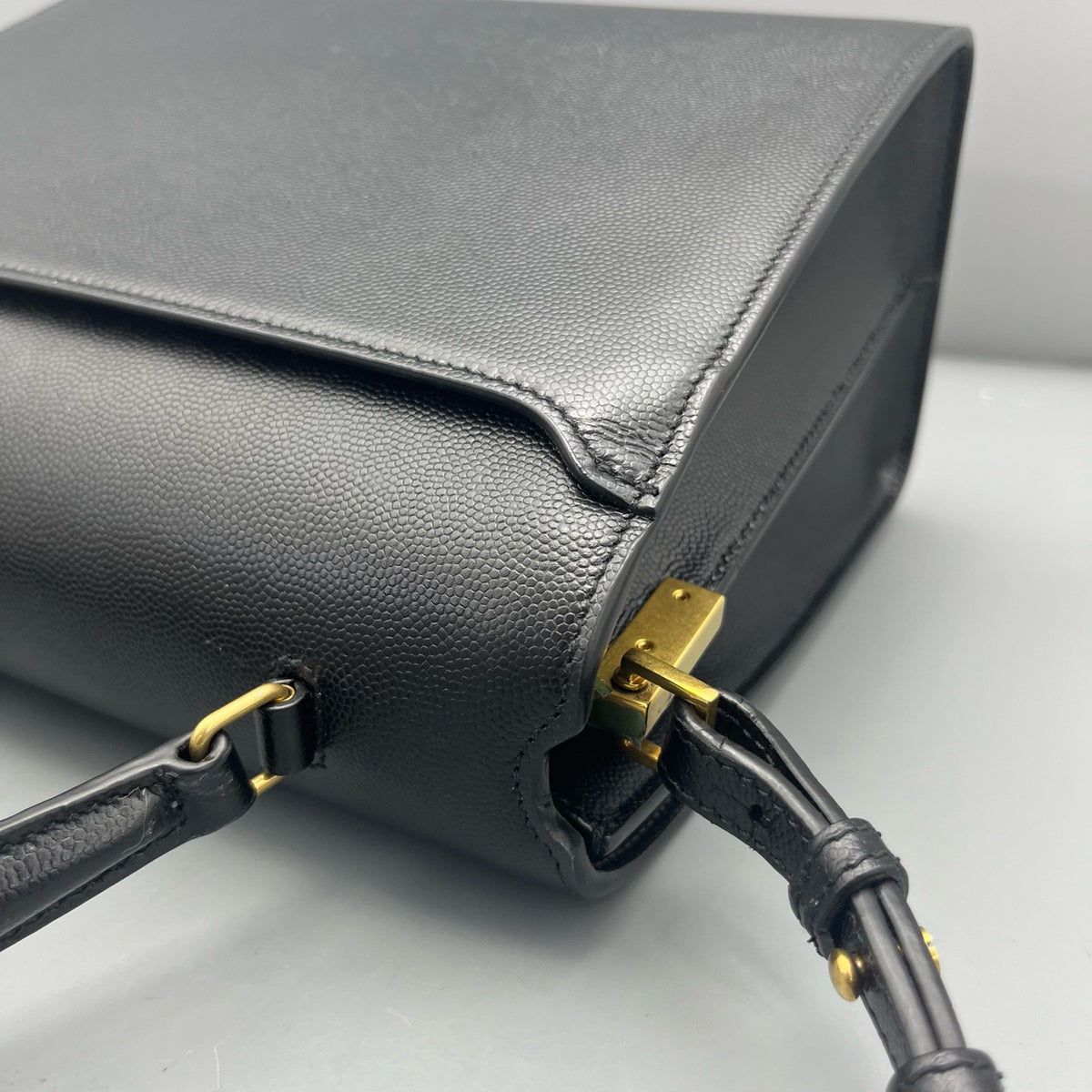 Saint Laurent - Cassandra - Leather - Black