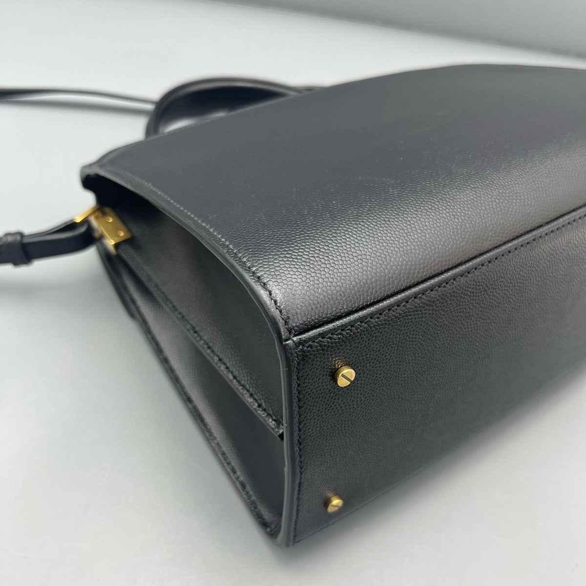 Saint Laurent - Cassandra - Leather - Black
