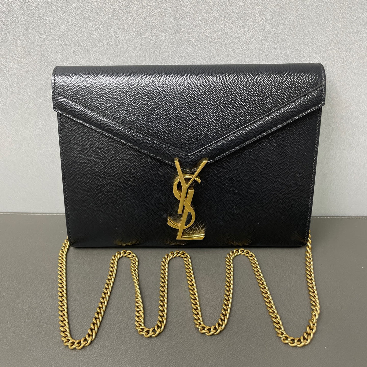 Saint Laurent - Cassandra - Leather - Black - (medium)