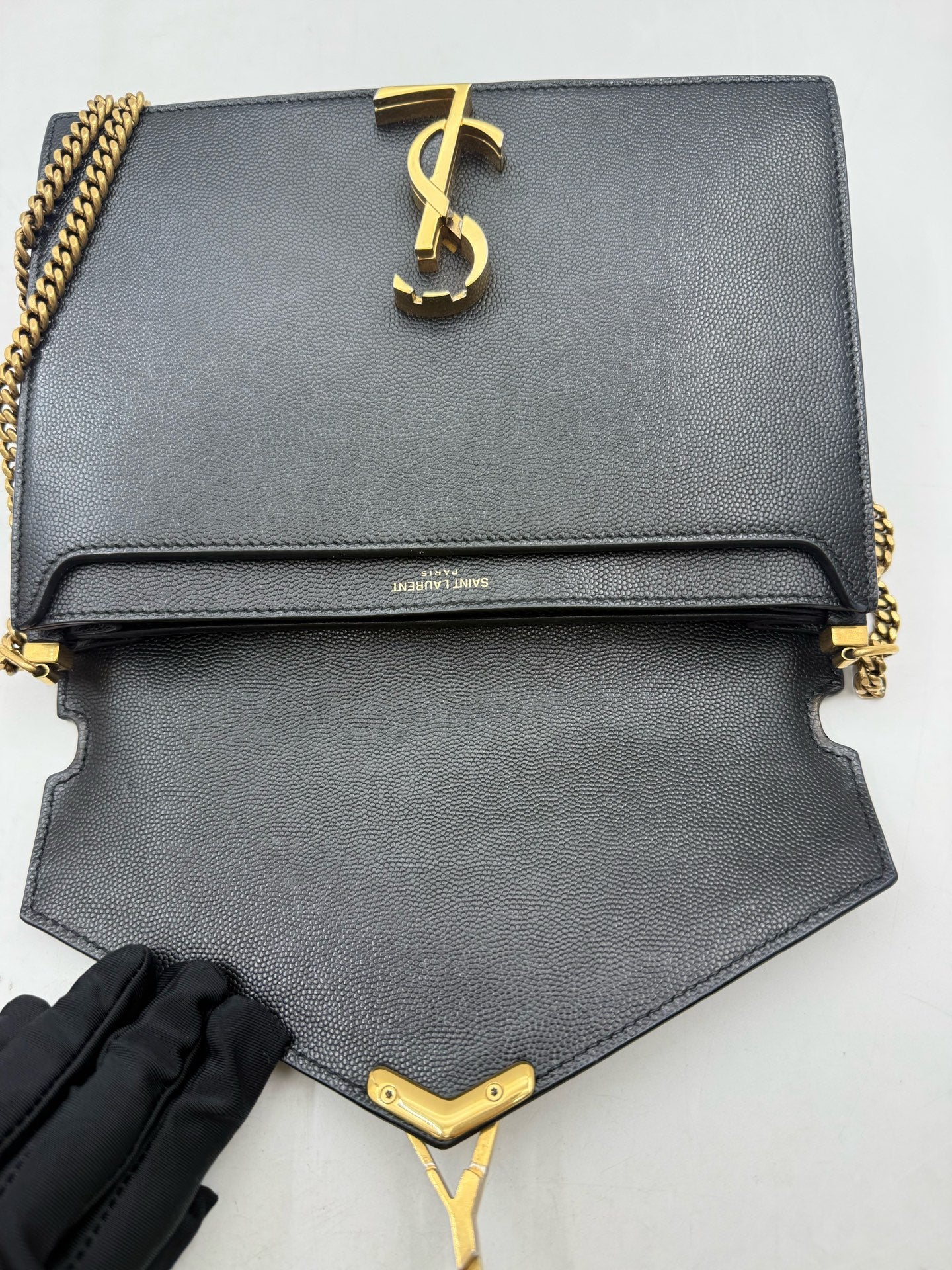 Saint Laurent - Cassandra - Leather - Black - (mini)