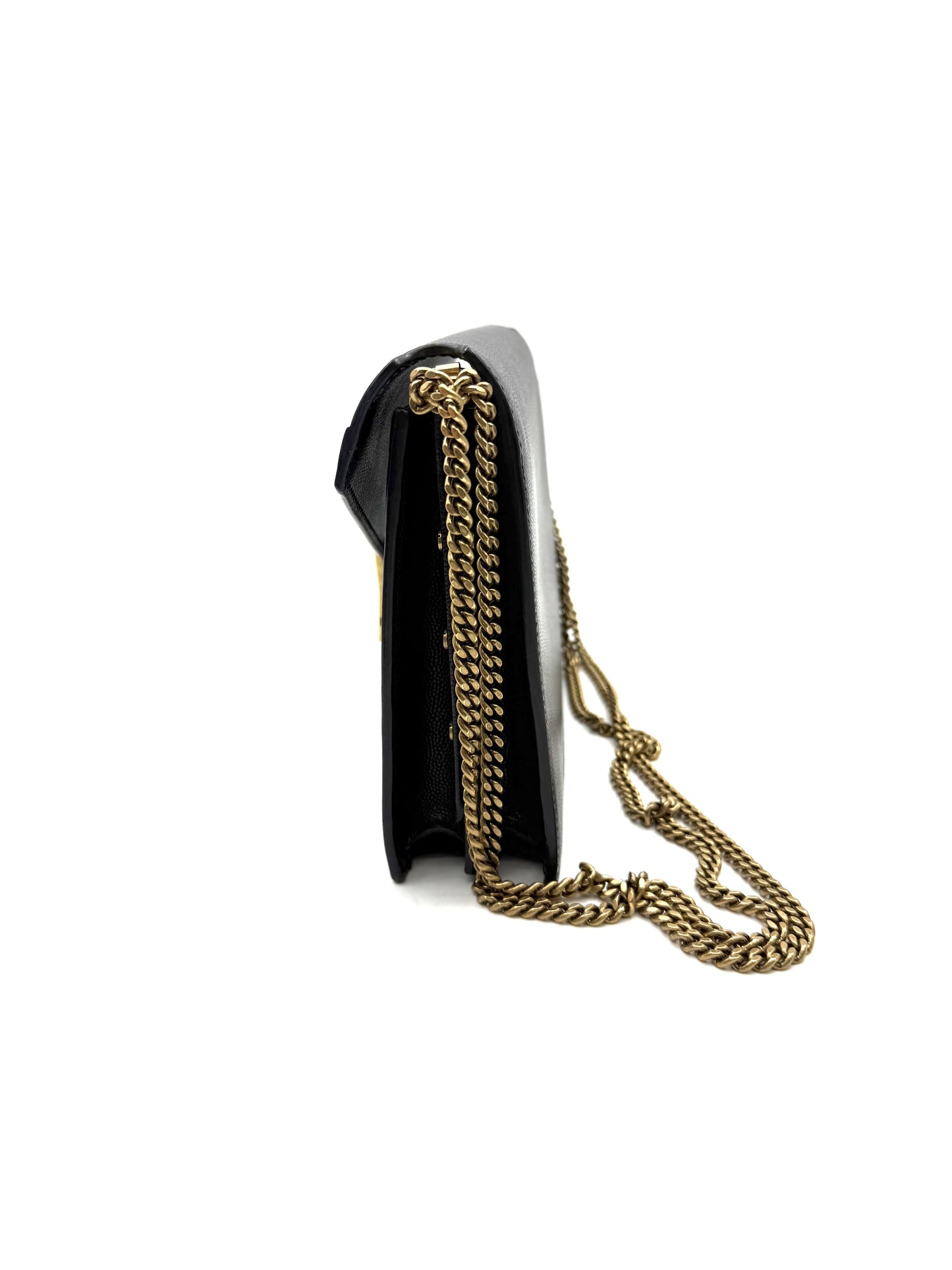 Saint Laurent - Cassandra - Leather - Black - (small)
