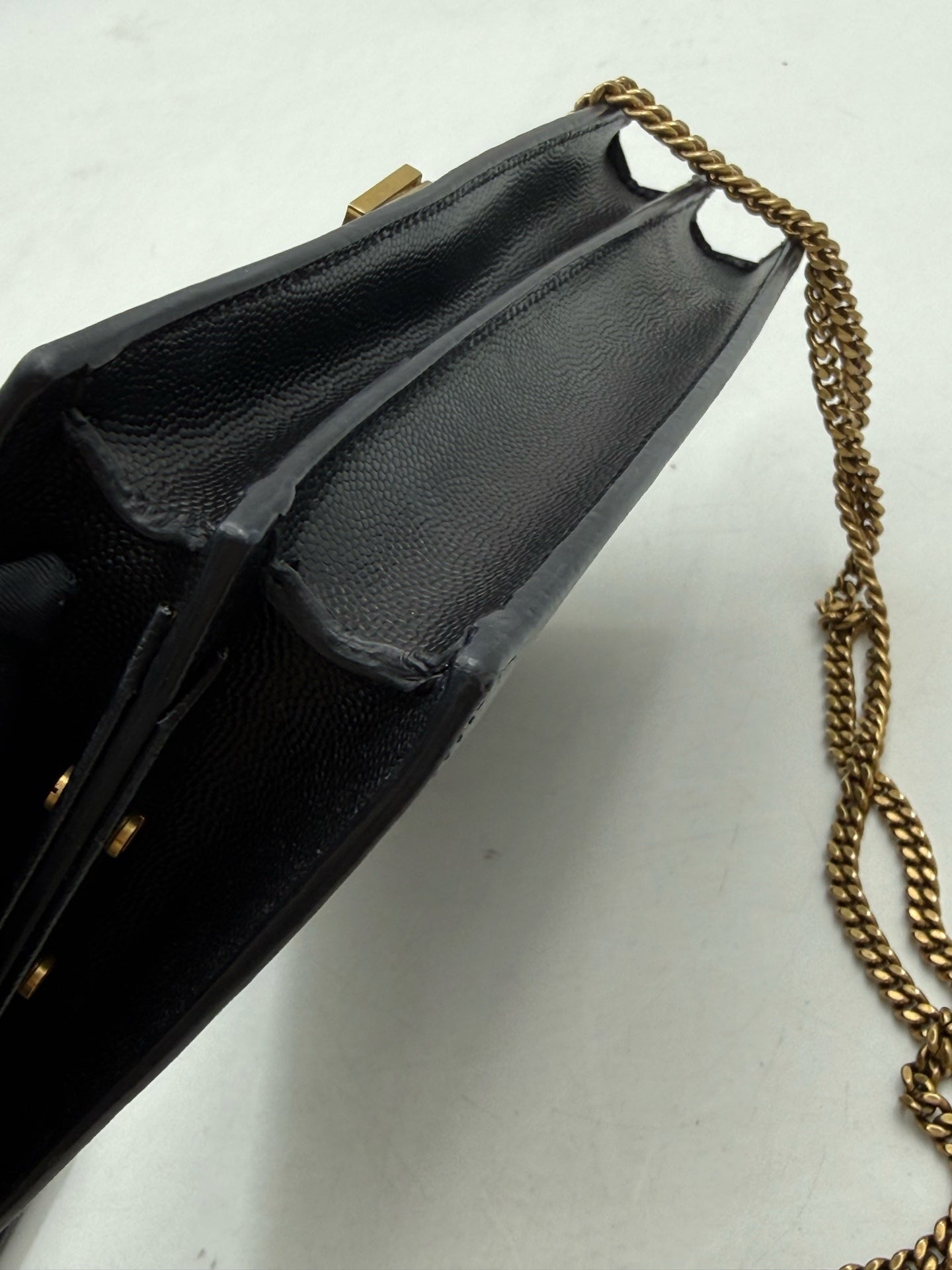Saint Laurent - Cassandra - Leather - Black - (small)