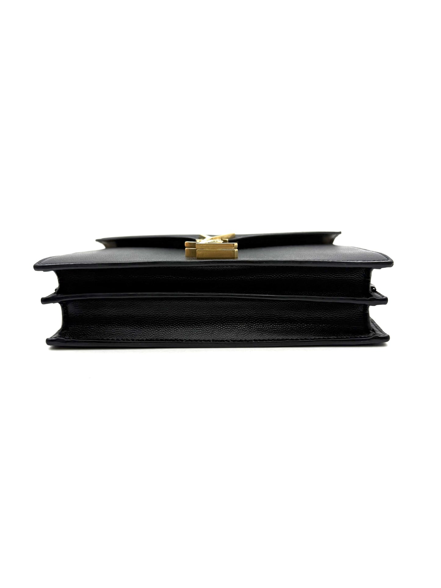 Saint Laurent - Cassandra - Leather - Black - (small)