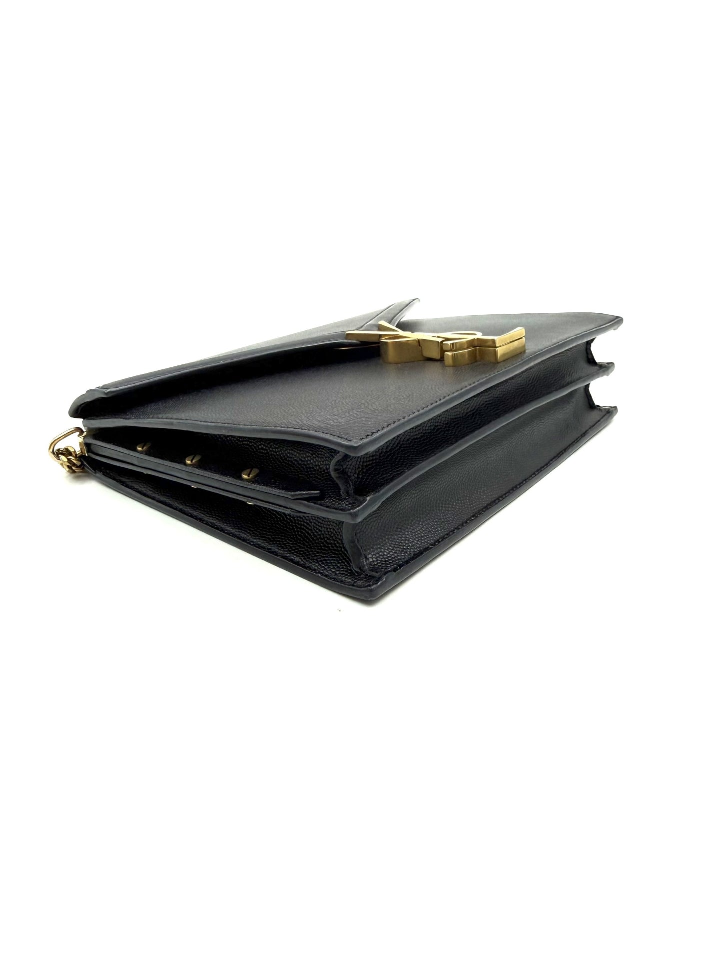 Saint Laurent - Cassandra - Leather - Black - (small)