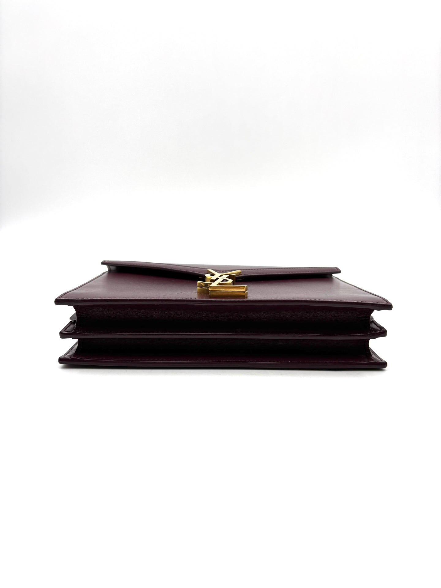 Saint Laurent - Cassandra - Leather - Burgundy - (medium)