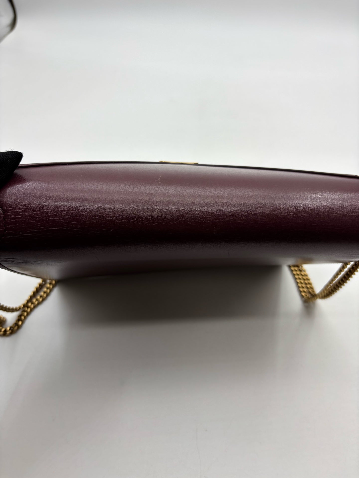 Saint Laurent - Cassandra - Leather - Burgundy - (medium)
