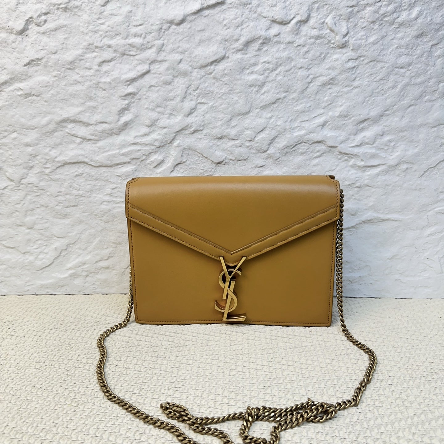 Saint Laurent - Cassandra - Leather - Camel - (Medium)
