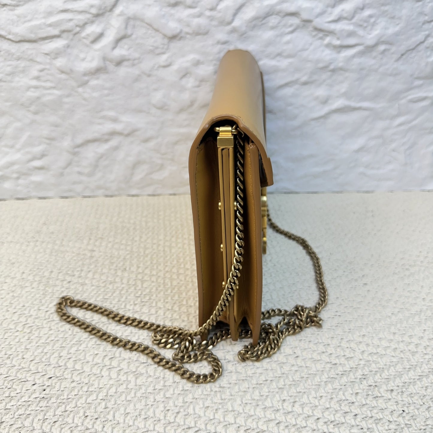 Saint Laurent - Cassandra - Leather - Camel - (Medium)