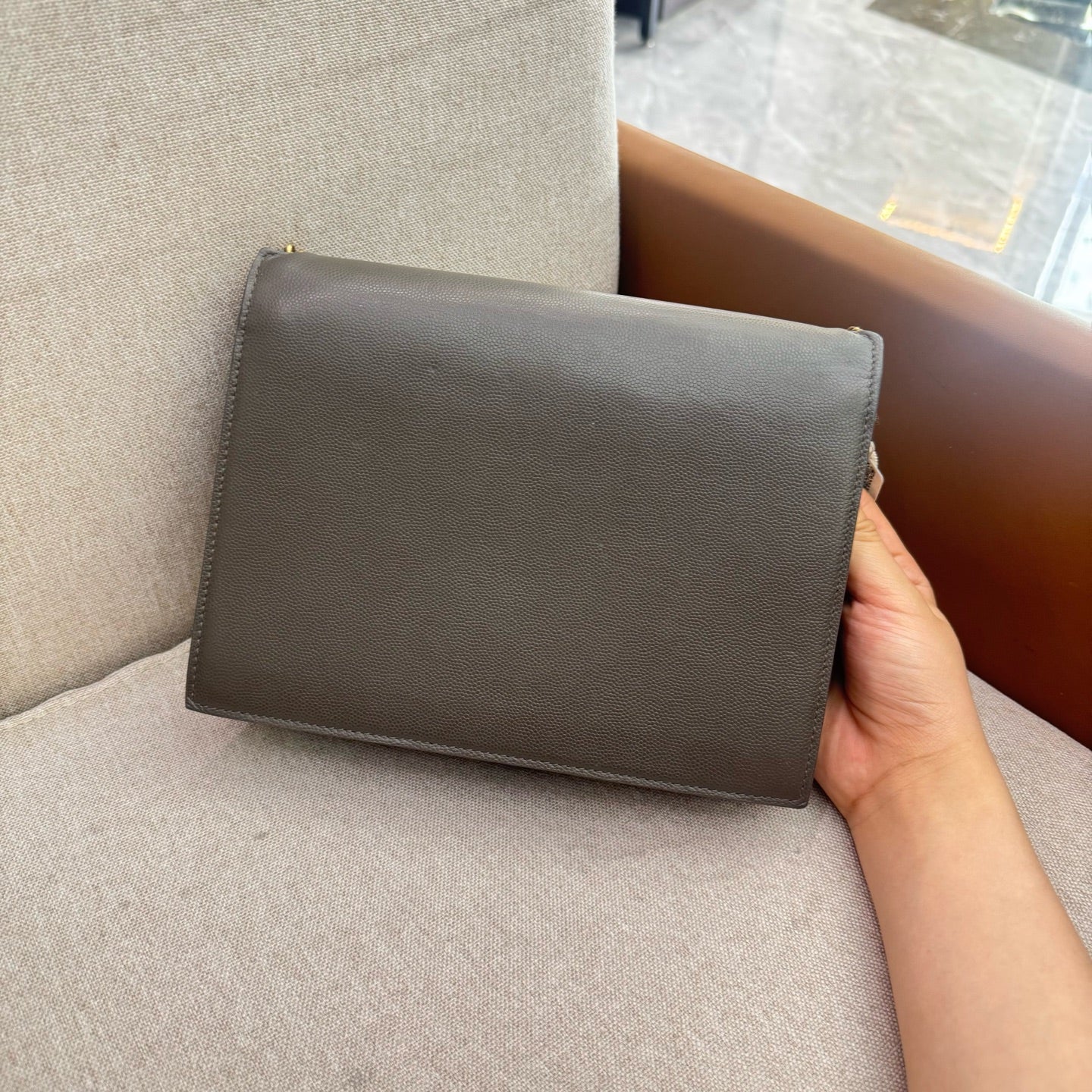 Saint Laurent - Cassandra - Leather - Green - (mini)