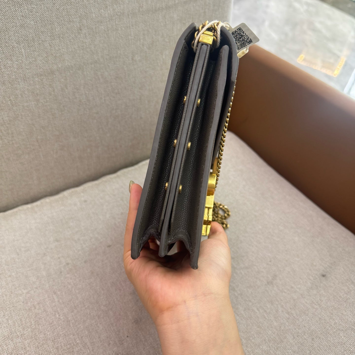 Saint Laurent - Cassandra - Leather - Green - (mini)