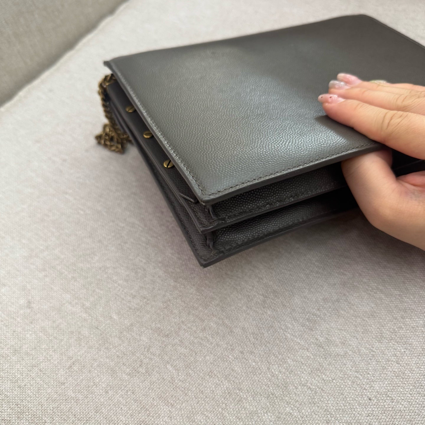 Saint Laurent - Cassandra - Leather - Green - (mini)