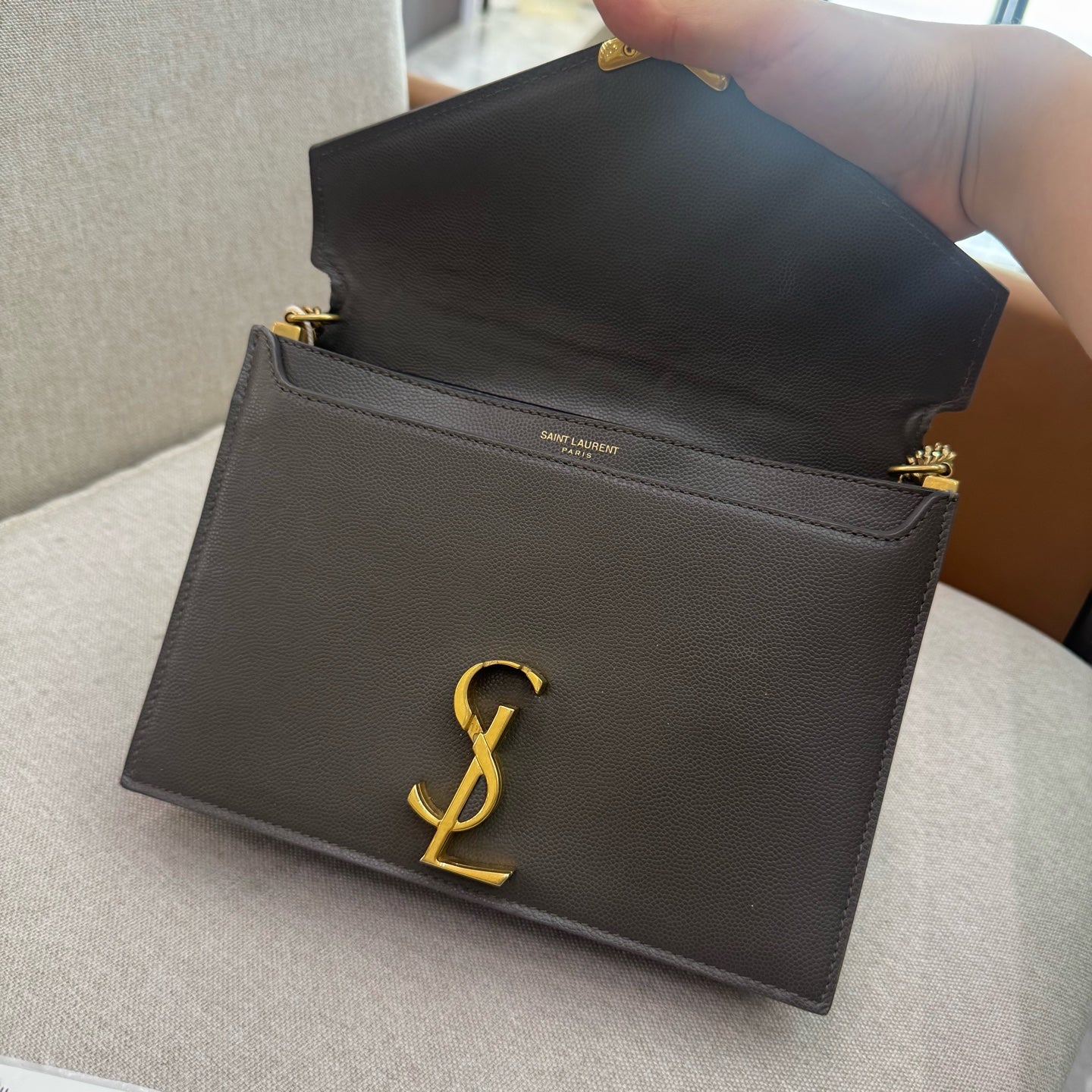 Saint Laurent - Cassandra - Leather - Green - (mini)