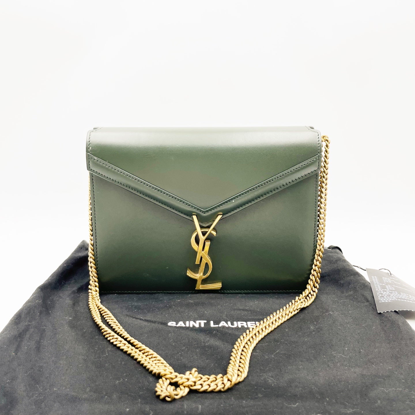 Saint Laurent - Cassandra - Leather - Green - (small)