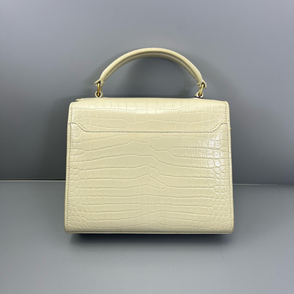 Saint Laurent - Cassandra - Leather - White - (small)