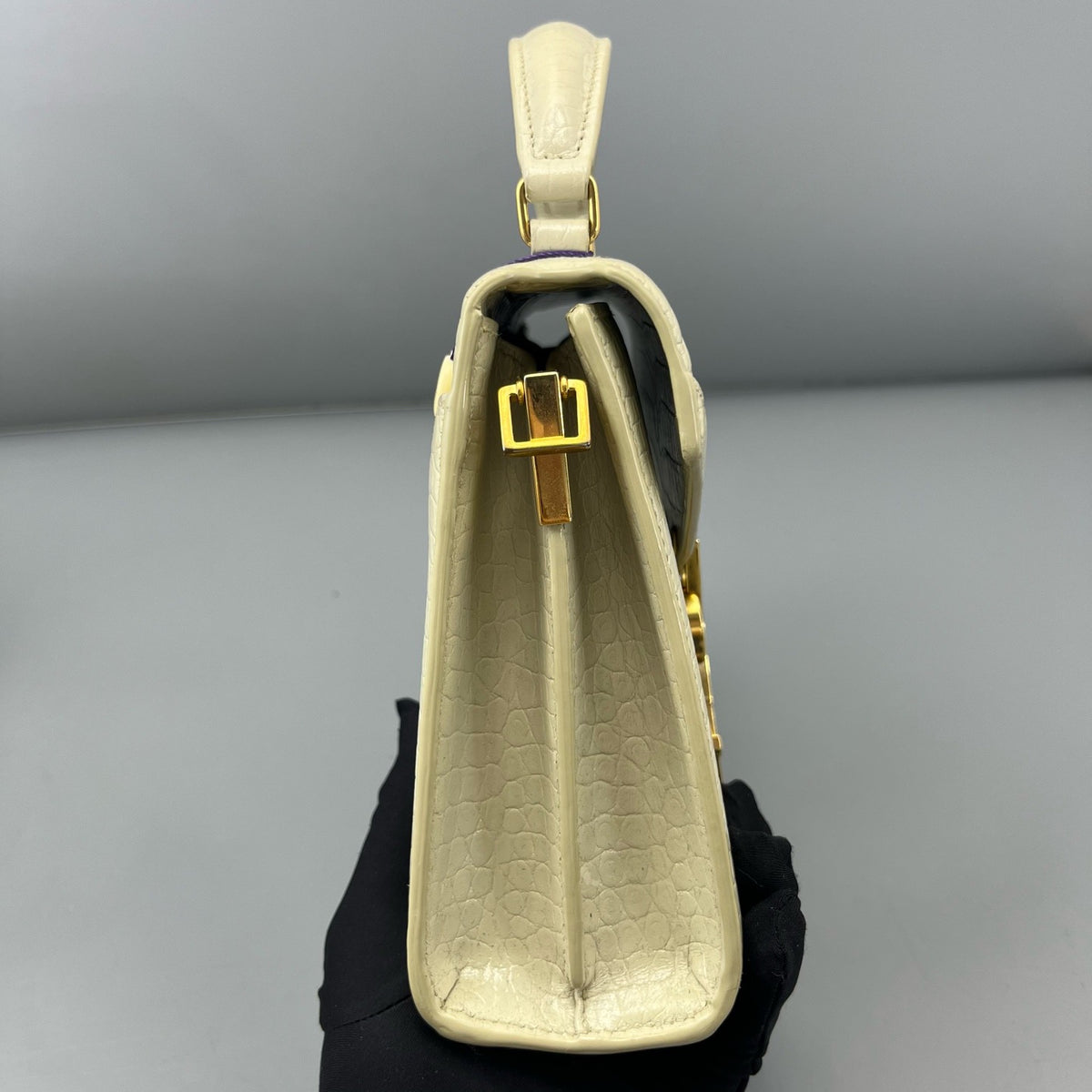 Saint Laurent - Cassandra - Leather - White - (small)