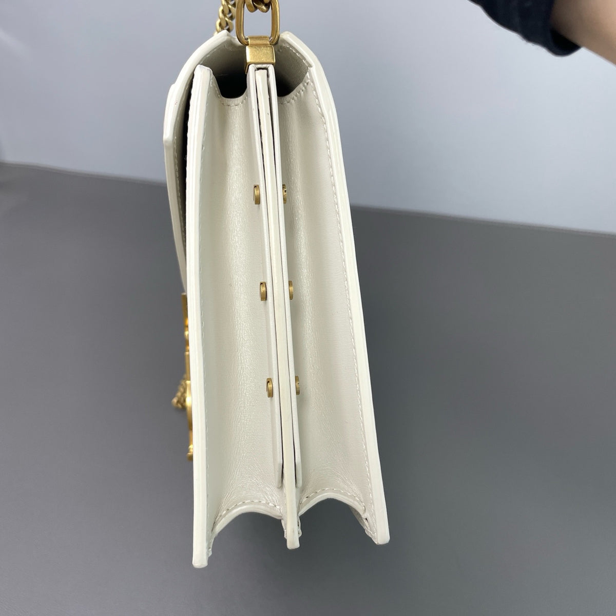 Saint Laurent - Cassandra - Leather - White - (small)