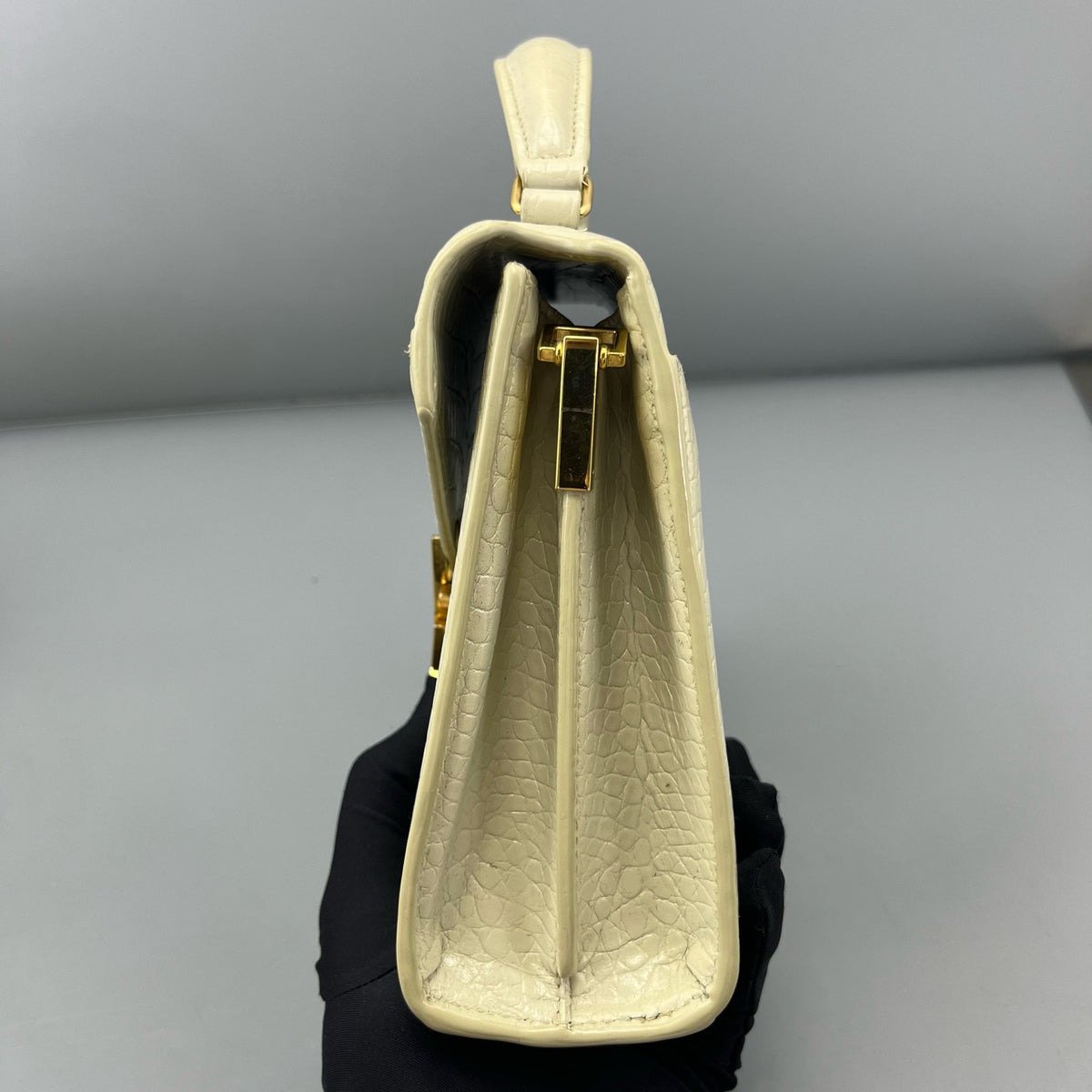 Saint Laurent - Cassandra - Leather - White - (small)