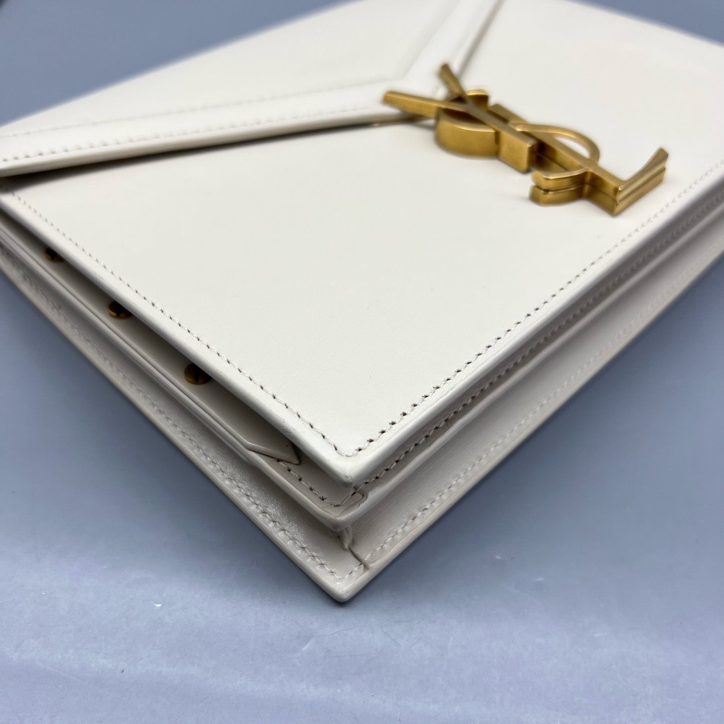 Saint Laurent - Cassandra - Leather - White - (small)