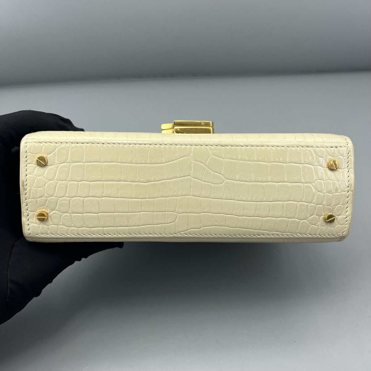 Saint Laurent - Cassandra - Leather - White - (small)