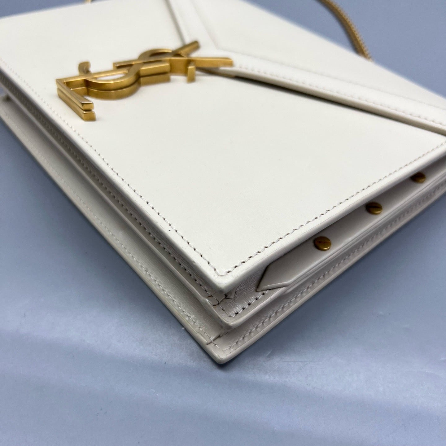 Saint Laurent - Cassandra - Leather - White - (small)